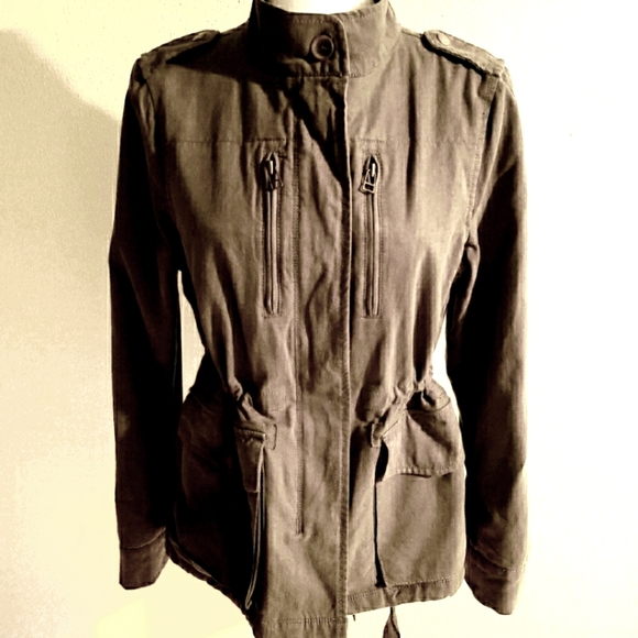 Jcp Olive Green Army Style Jacket Nwot 